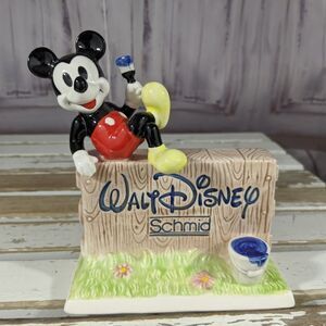 Schmid Disney Mickey Mouse Ceramic Figurine‎ Plaque